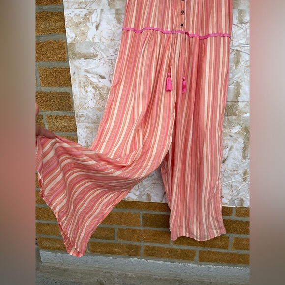 Anthropologie Visayas Boho Relaxed Striped
Wide Leg Jumpsuit medium - Picture 4 of 10